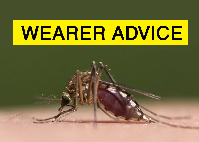 mosquito banner for wearer advice