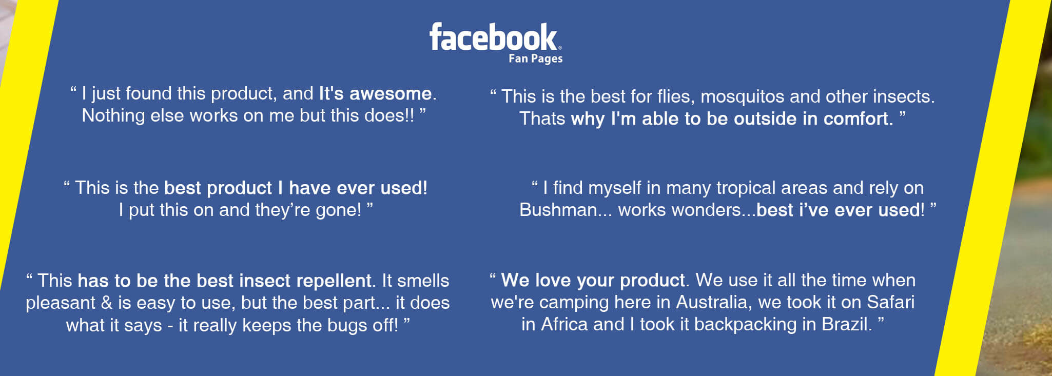 Facebook: It is awesome. Best insect repellent - review