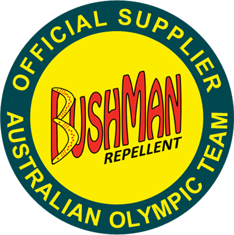 Bushman repellent logo - Official Supplier of the Australian Olympic Team